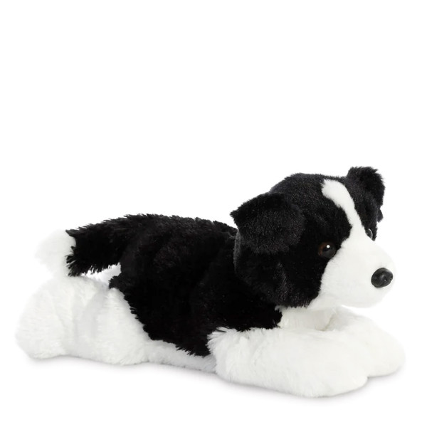 Plüsch Hund, Border Collie, schwarz/weiß, Flopsies, 30cm, Aurora