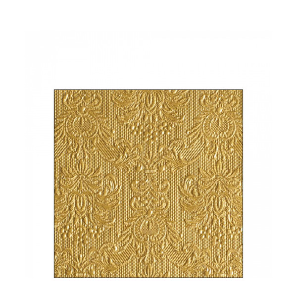 Ambiente Papierservietten Elegance Gold, Cocktail 25x25cm