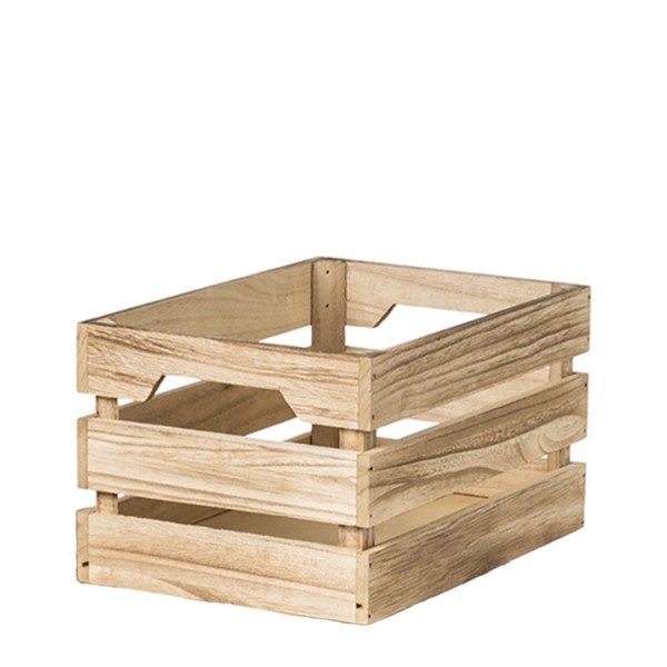 Holz Kiste, rechteckig, hellbraun, 20cm