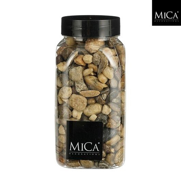 Deko Steine braun-grau, Marbles, 650ml, Mica Decorations