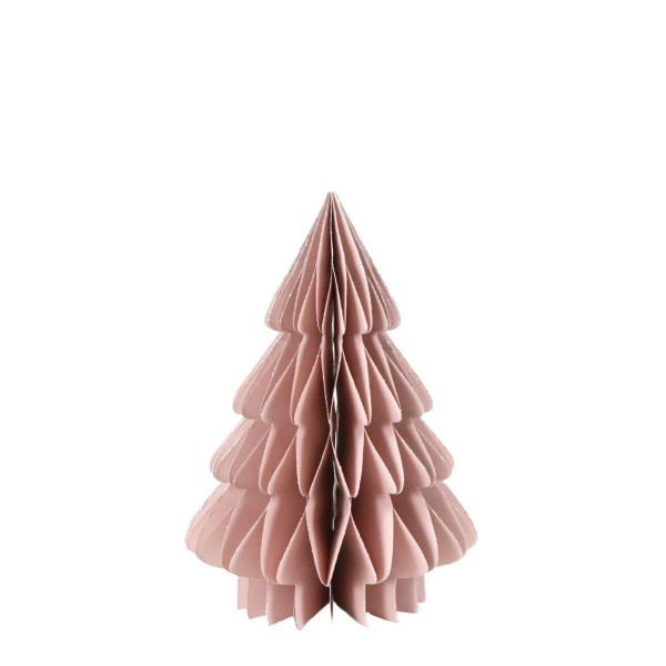 Deko Baum, Papierbaum Tannenbaum aus Papier, rose, 20cm