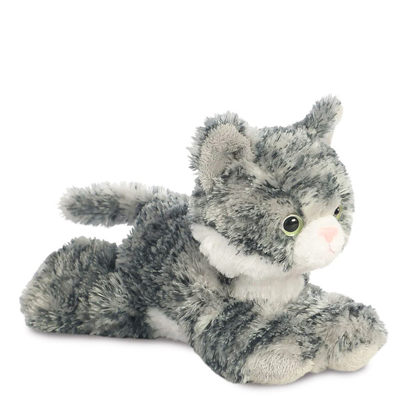 Plüsch Katze Lily, grau, Mini Flopsies, 20cm, Aurora World