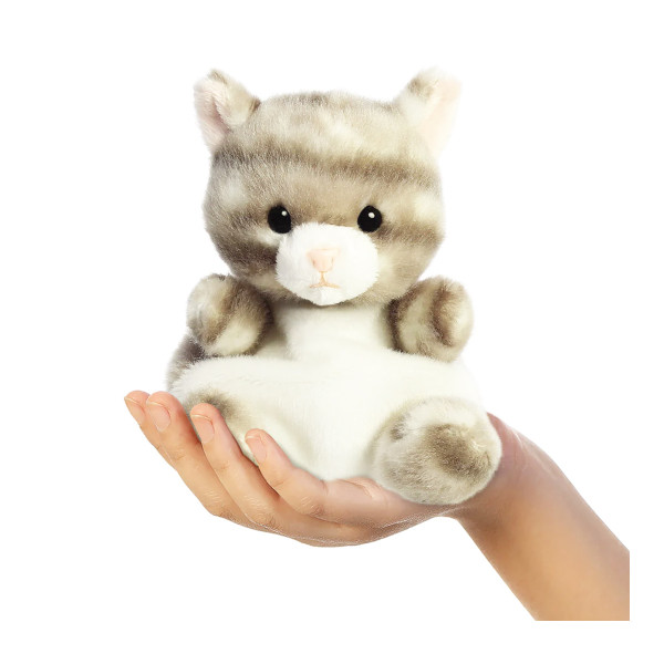 Plüsch Katze Silver grau, Palm Pals, 13cm, Aurora World