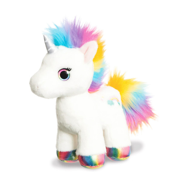 Plüsch Einhorn Eldora, weiß-bunt, 30cm, Sparkle Tales, Aurora World