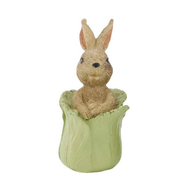 Deko Hase, Osterhase im Blütenkelch, 10cm, DIJK Natural Collections