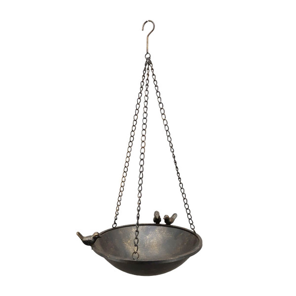 Vogelfutterschale, Vogeltränke, Hänger, 28x63cm, Metall