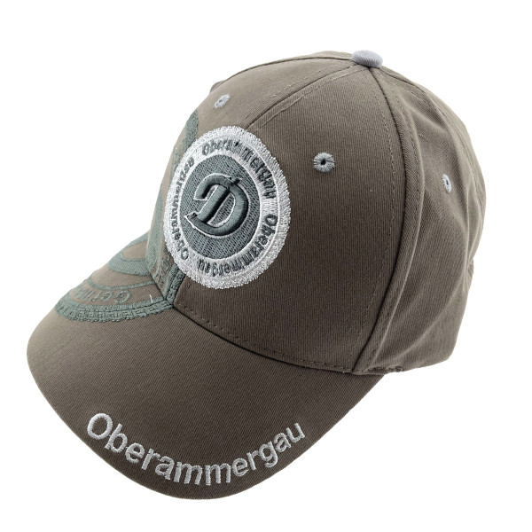 Schildmütze Oberammergau olive, Logo D: Oberammergau