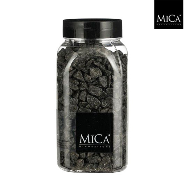 Deko Steine anthrazit, Granulat, 650ml, Mica Decorations