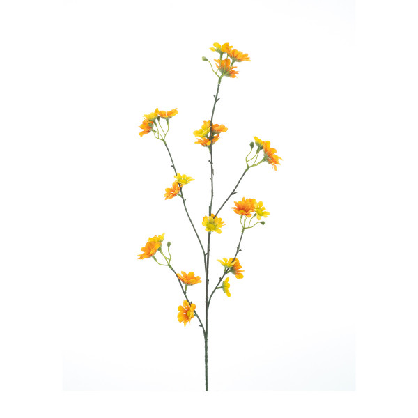 Kunstpflanze Margeriten, Margeritenzweig Daisy orange, 83cm