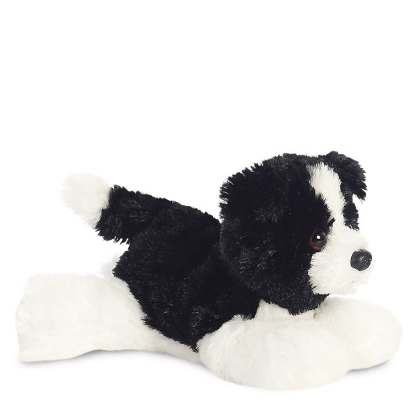 Plüsch Hund, Border Collie Cami, schwarz-weiß, Mini Flopsies, 20cm, Aurora World