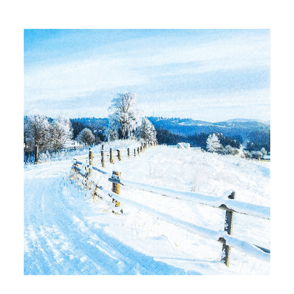 Home Fashion Papierservietten Winterwanderung, 33x33cm