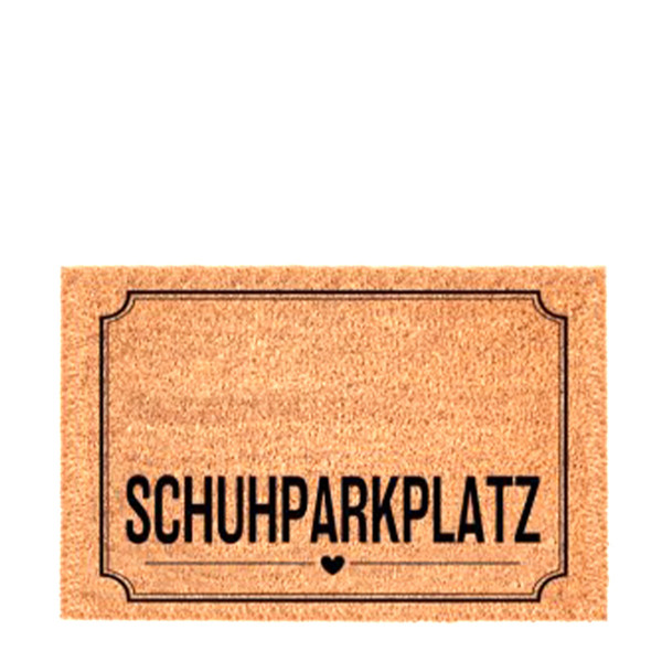 Textil Fußmatte Schuhe, Schuhparkplatz, 60x40cm, Gerrys Garden